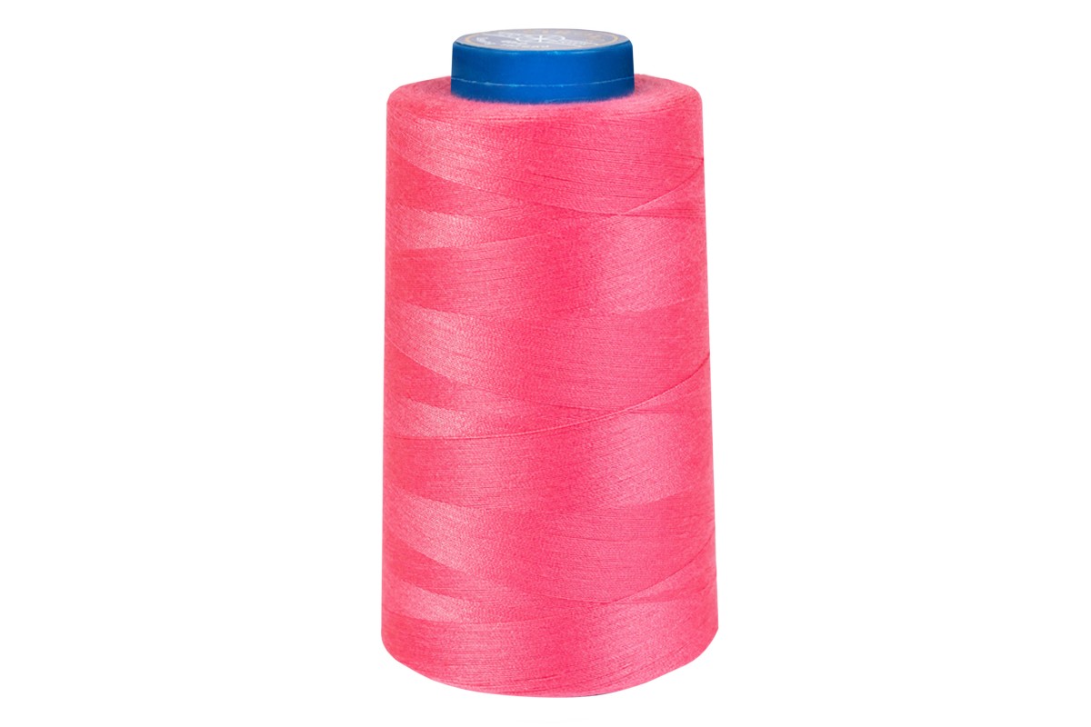 Швейные нитки полиэстер 40/2 5000 ярд цв.ярко-розовый Strong уп.1 шт